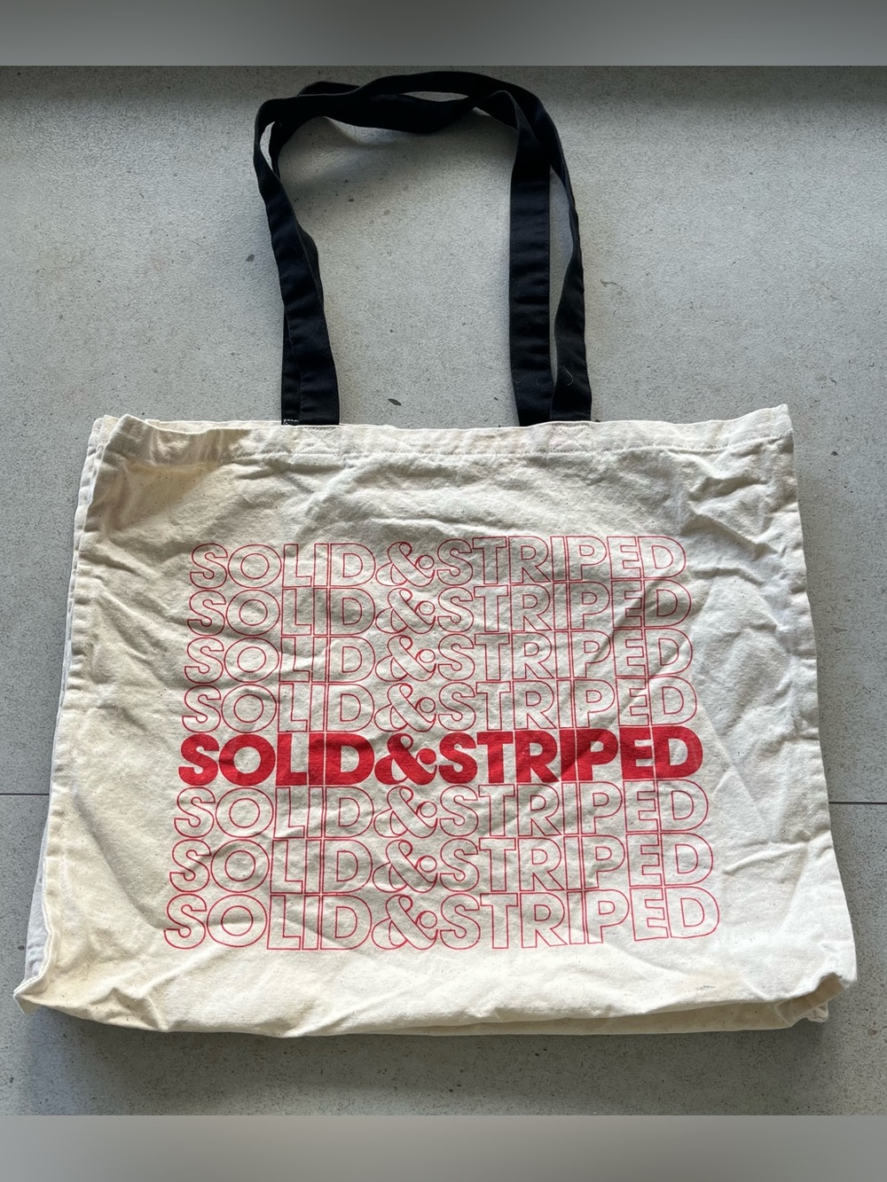 Solid & Stripe canvas tote bag O/S Natural Cotton